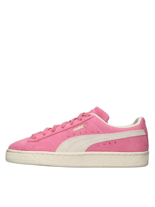Sneakers in camoscio. PUMA | SUEDE NEONROSA-BEIGE